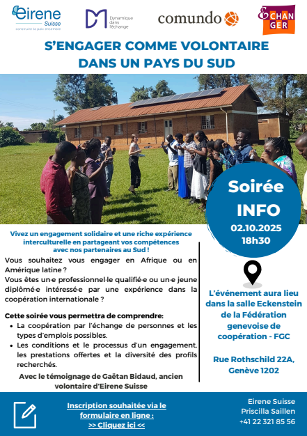Soirée d’info : échange de personnes