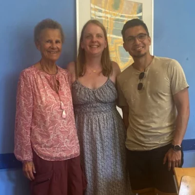 Lucette Woungly-Massaga avec Noémie et Tsiry Morvant