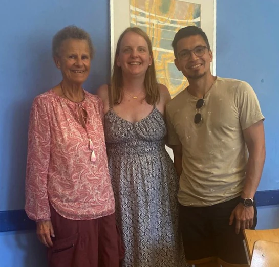 Lucette Woungly-Massaga avec Noémie et Tsiry Morvant